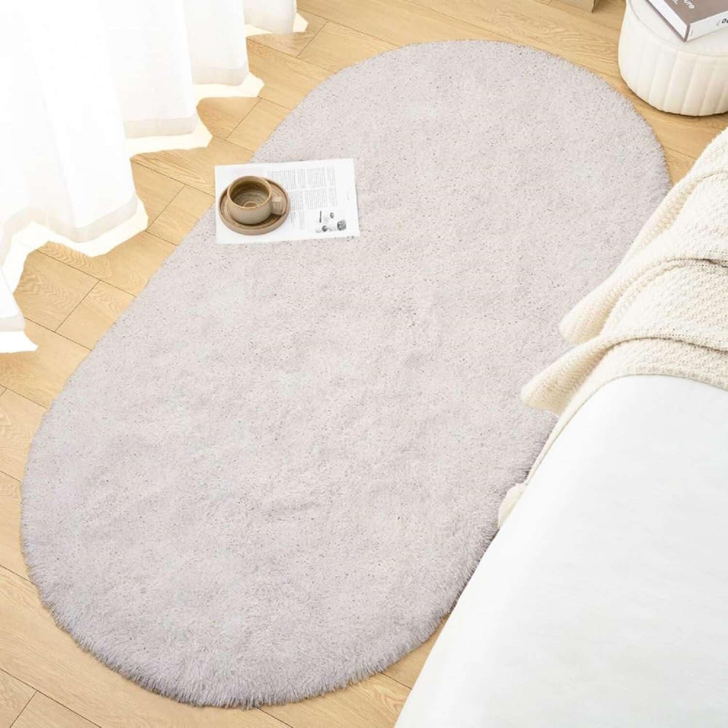 Cozy Aura Oval Shaggy Carpet and Rug