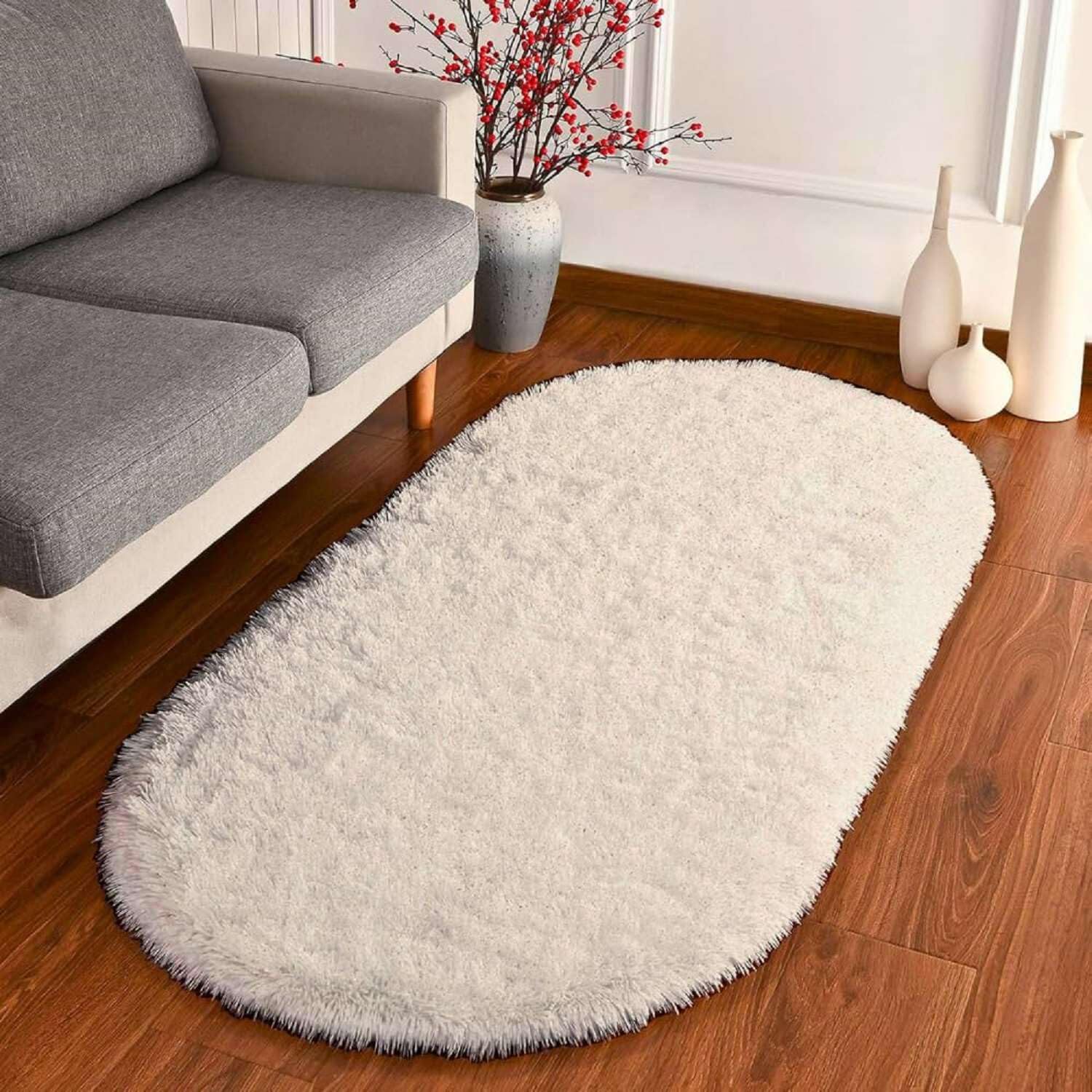 Cozy Aura Oval Shaggy Carpet and Rug