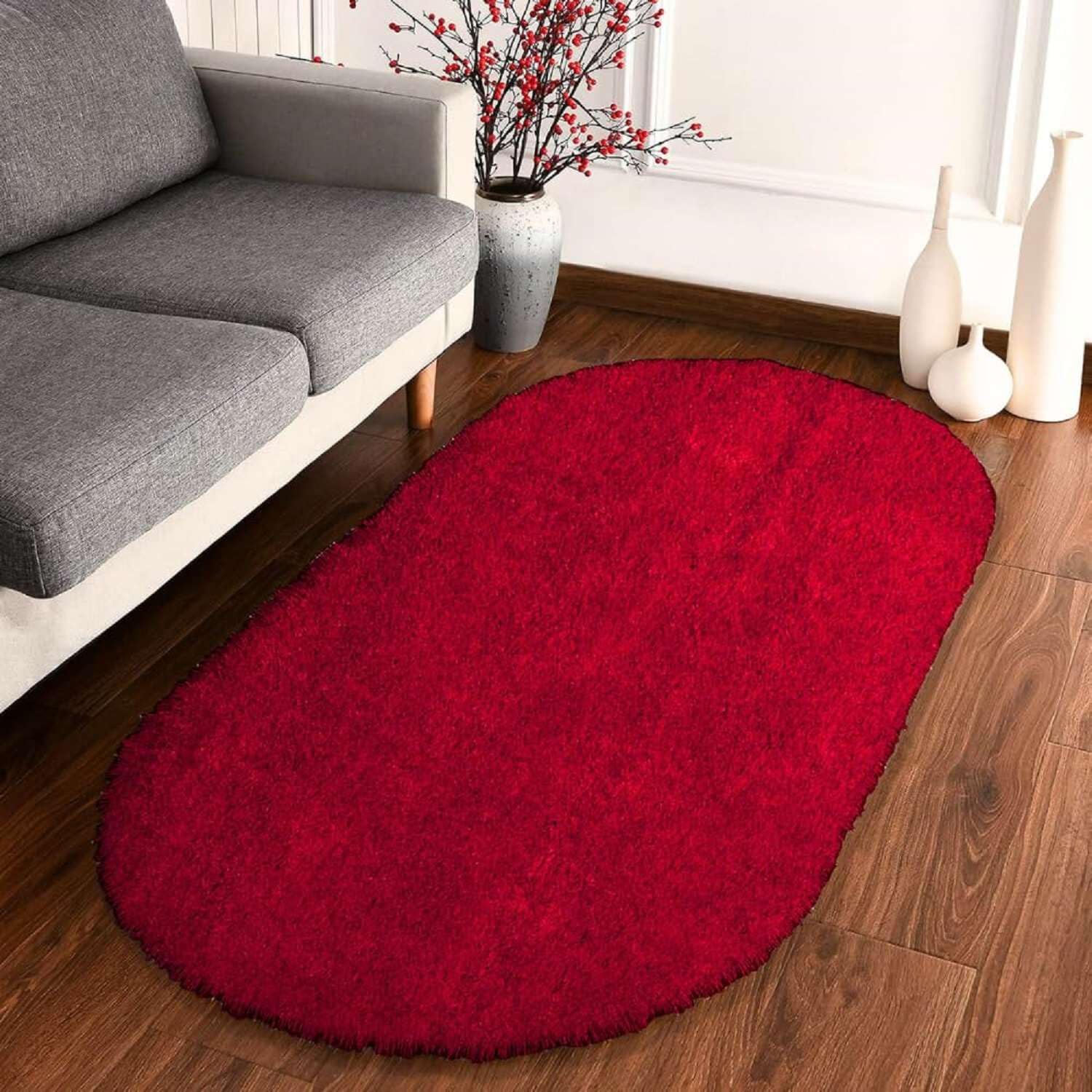 Cozy Glow Oval Shaggy Carpet and Rug