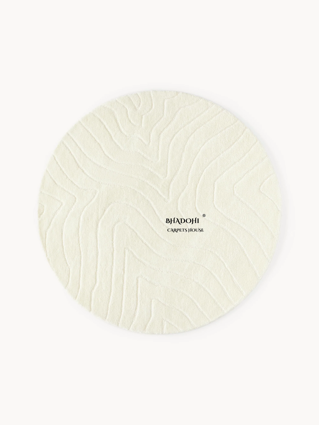 White Hand Tufted Round Rug – Premium Carpet for Modern Homes