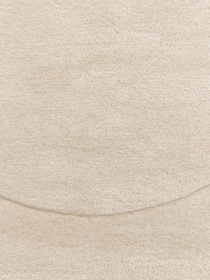 Ivory Color Hand-Tufted Irregular Rug