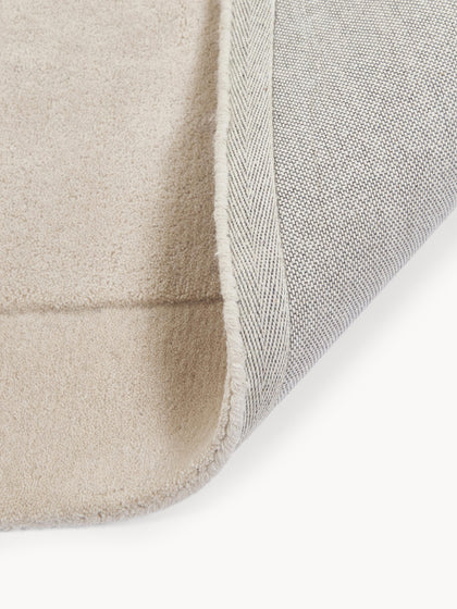 Ivory Color Hand-Tufted Irregular Rug