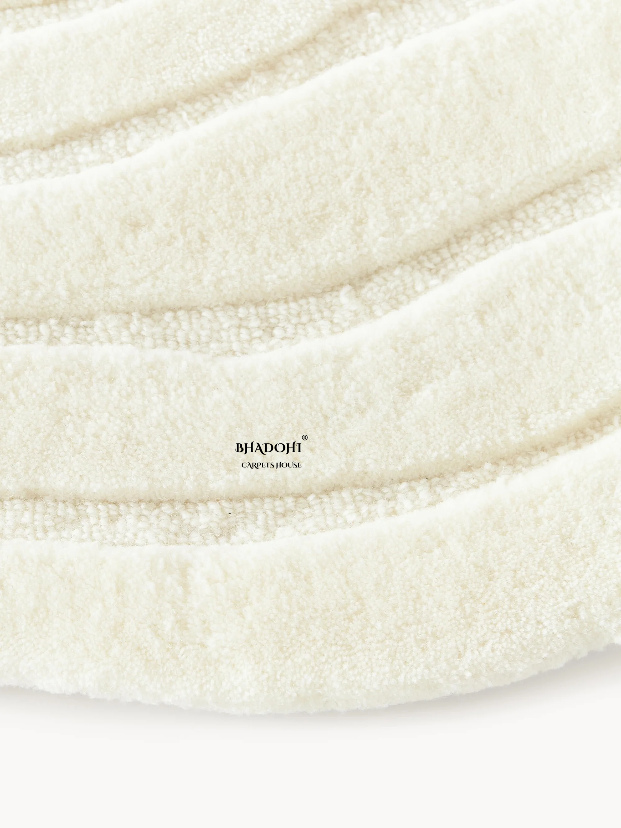 Ivory Hand Tufted Round Rug – Premium Carpet for Modern Homes