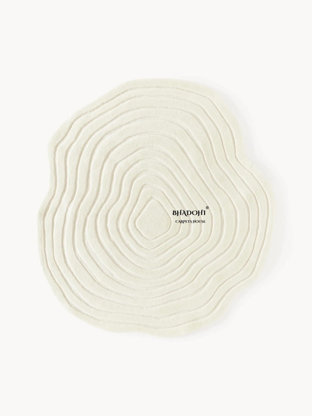Ivory Hand Tufted Round Rug – Premium Carpet for Modern Homes