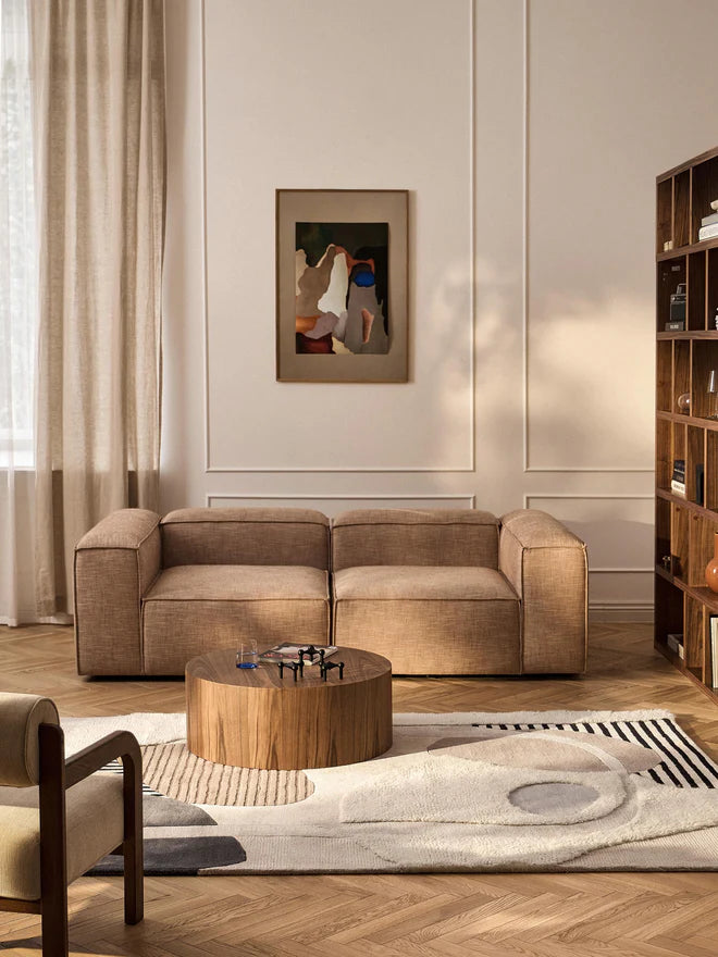 Ivory & Beige Hand-Tufted Wool Rug