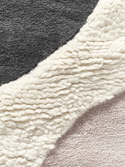 Multicolor Color Hand-Tufted Irregular Rug