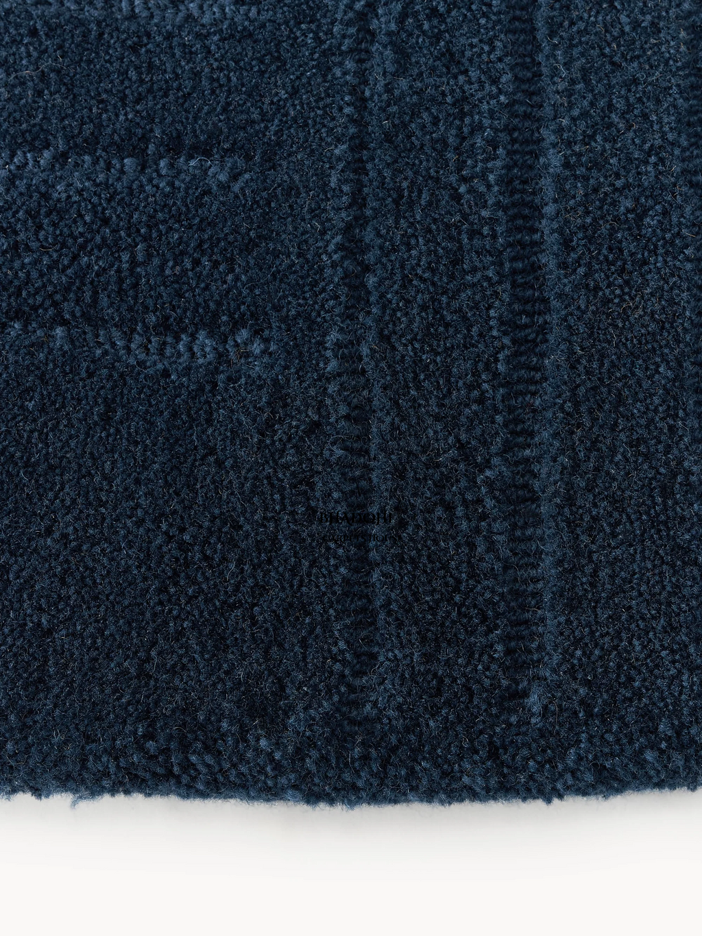 Navy Blue Hand Tufted Round Rug – Premium Carpet for Modern Homes