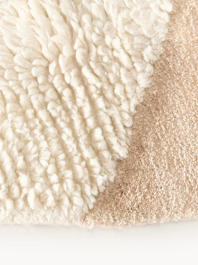 Multicolor Color Hand-Tufted Irregular Rug