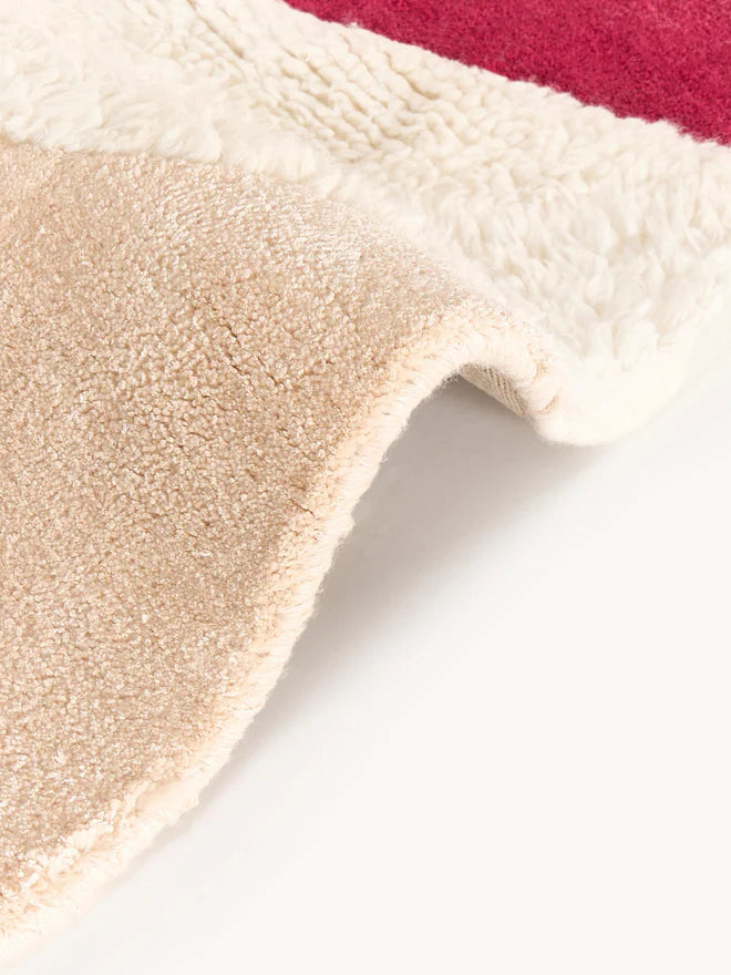 Multicolor Color Hand-Tufted Irregular Rug