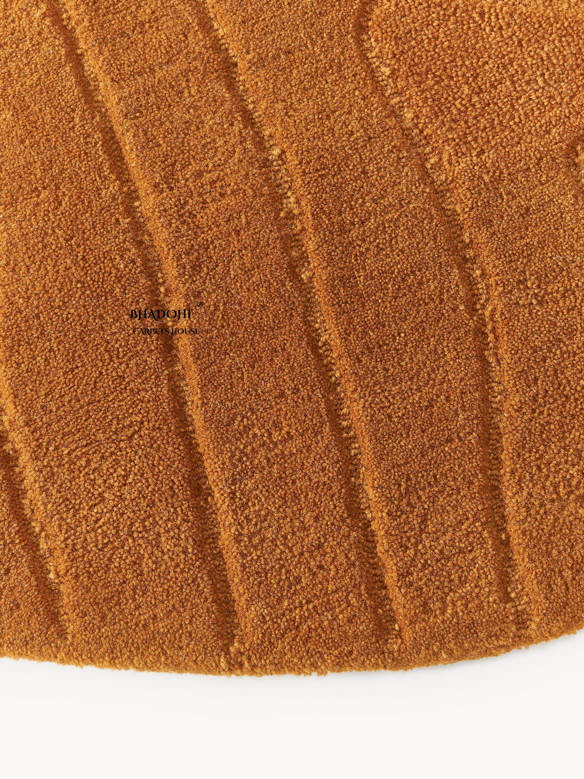Bronze Hand Tufted Round Rug – Premium Carpet for Modern Homes