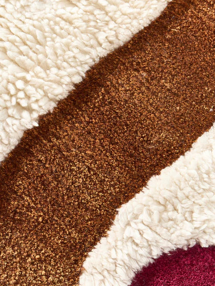 Multicolor Hand-Tufted Wool Rug