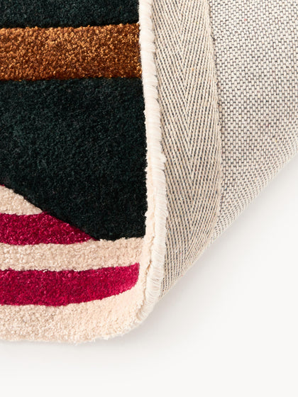 Multicolor Hand-Tufted Wool Rug