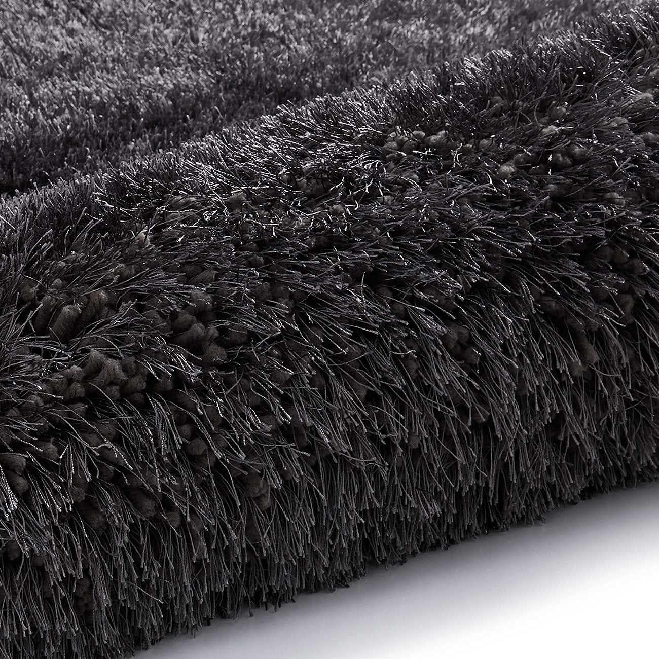 Dark Grey Nova Shaggy Carpet & Rug