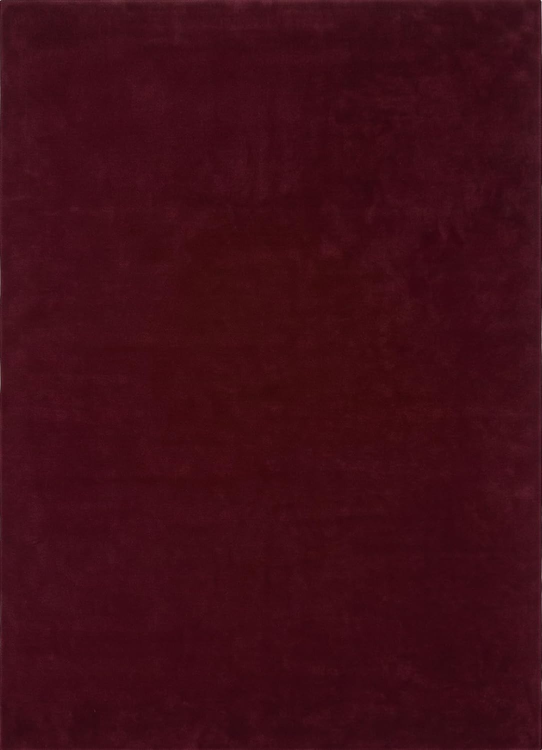 Deep Wine Color Wool Hand-tufted Solid Carpet & Rug