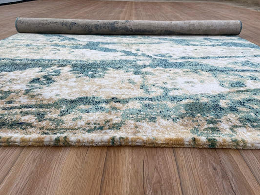 Designer Washable Modern Abstract Area Rug