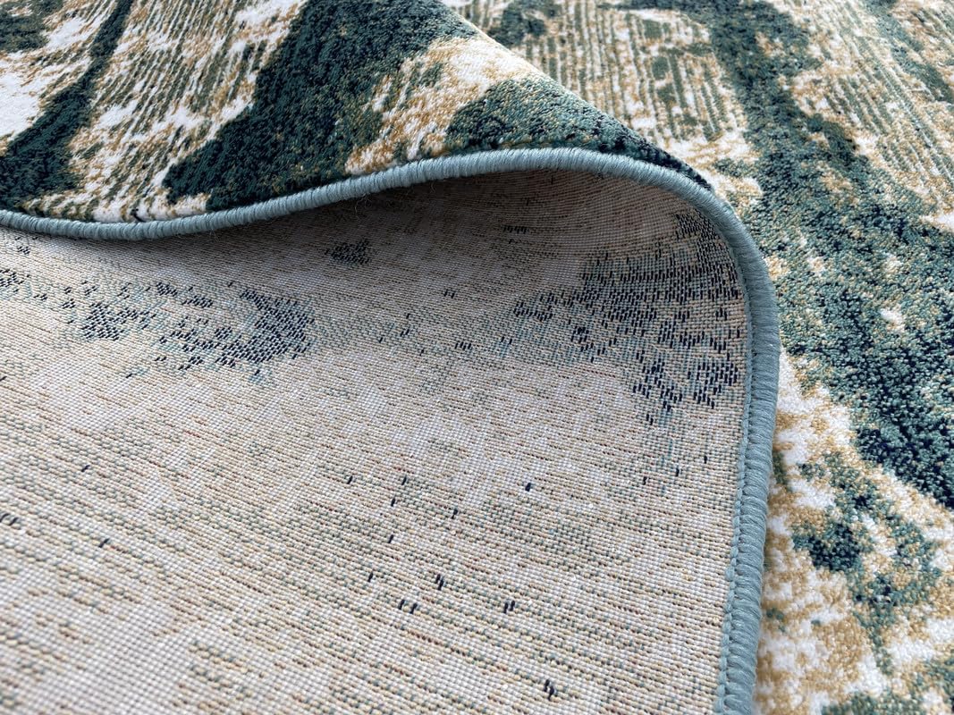 Designer Washable Modern Abstract Area Rug