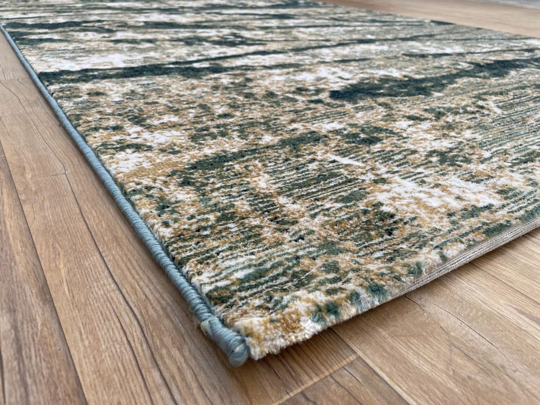 Designer Washable Modern Abstract Area Rug