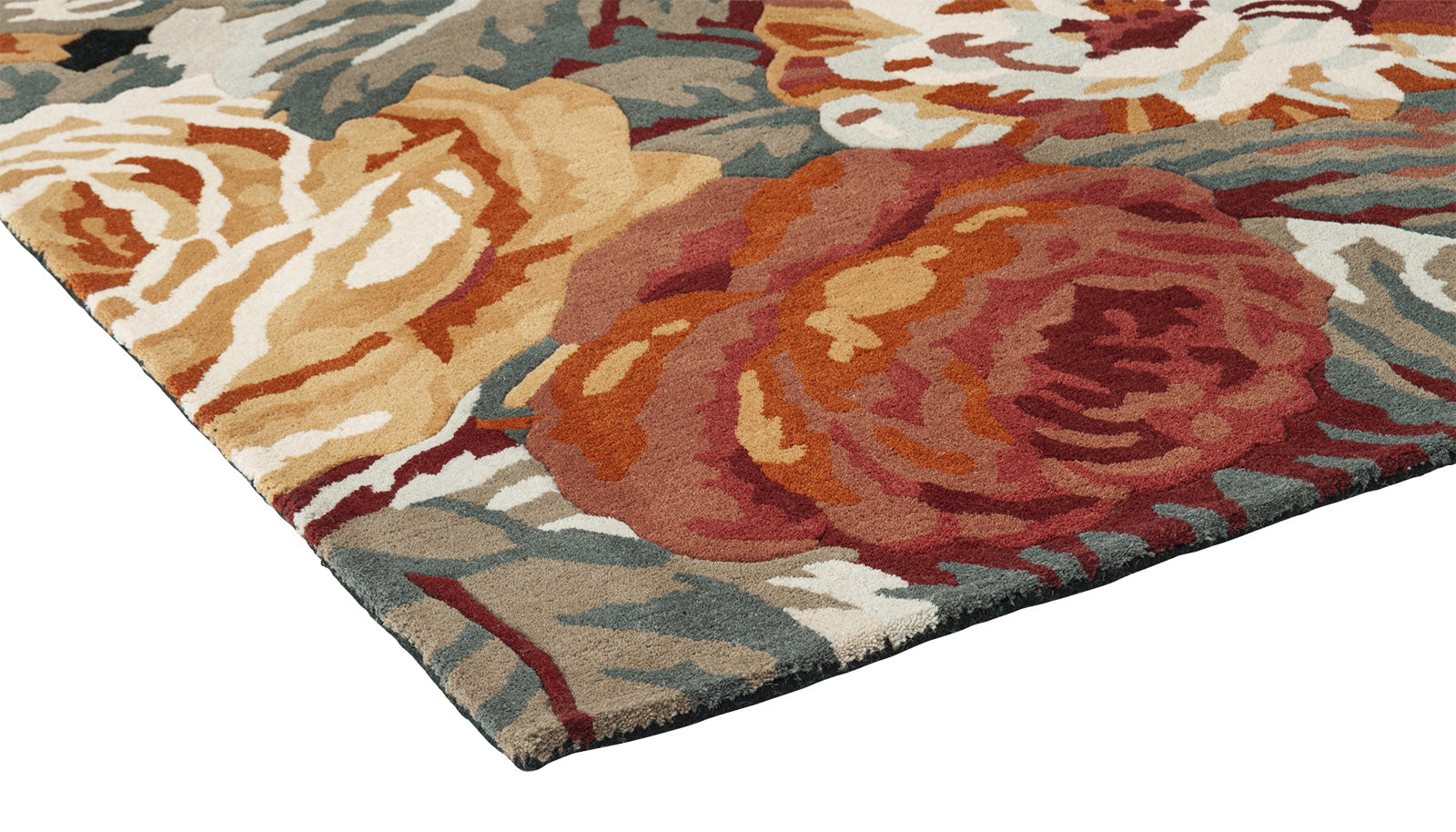 Floral Mirage Foliage Hand-Tufted Rug