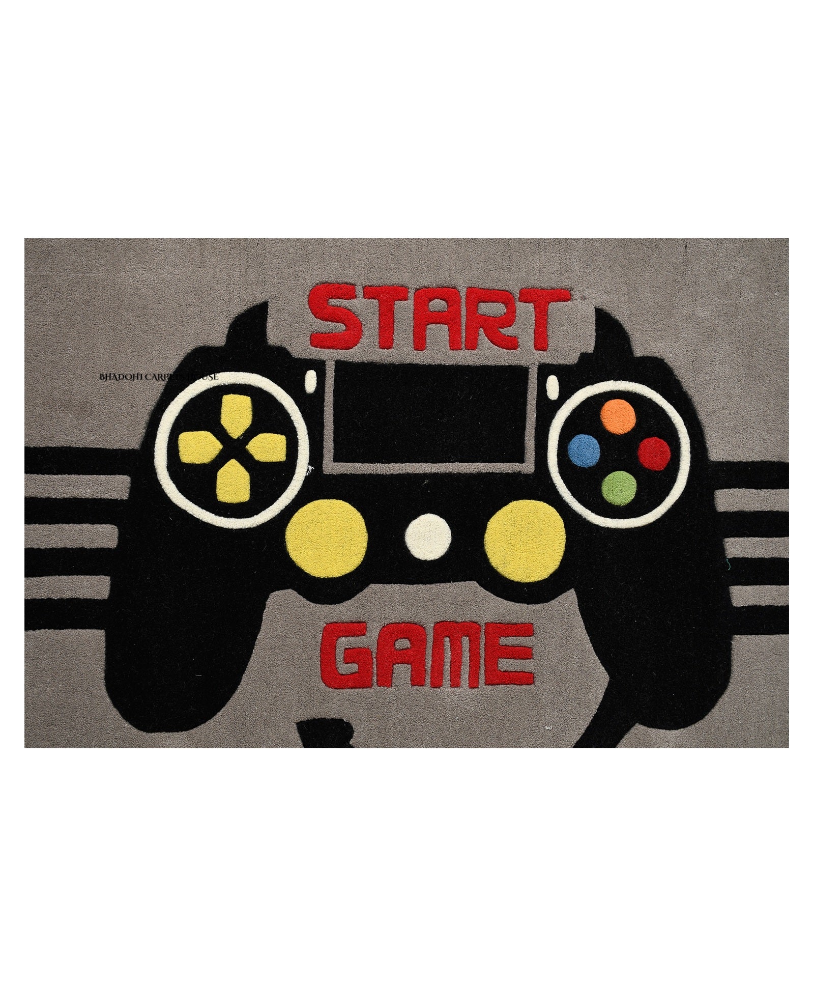 Grey Console Kids Carpet & Rug