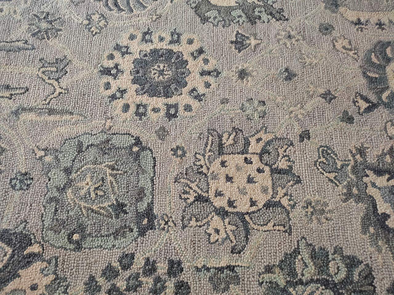 Grey Vintage Loop Carpet & Rug