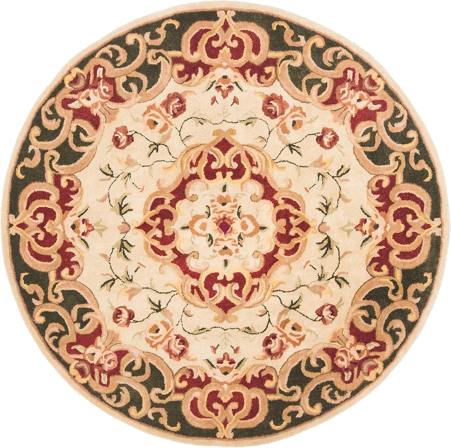 Gulshan Persian Tufted Round Carpet & Rug