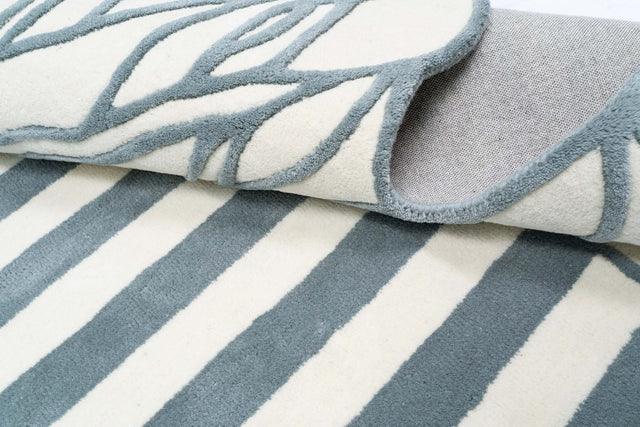 Iconic Ivory Grey Irregular Rug