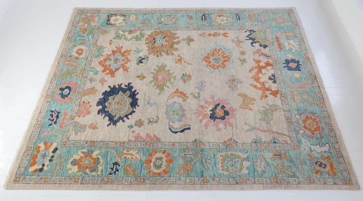 Imperial Charm Oushak Hand-Knotted Rug