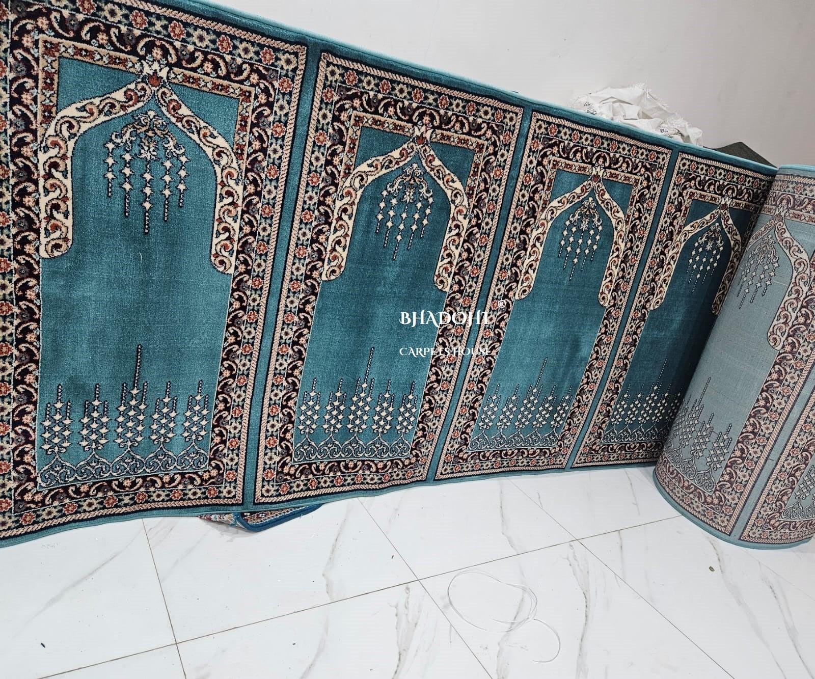 Turkish Janamaz Roll – Imported Masjid Carpet | 15 mm Ultra Soft & Luxurious Mosque Prayer Mat