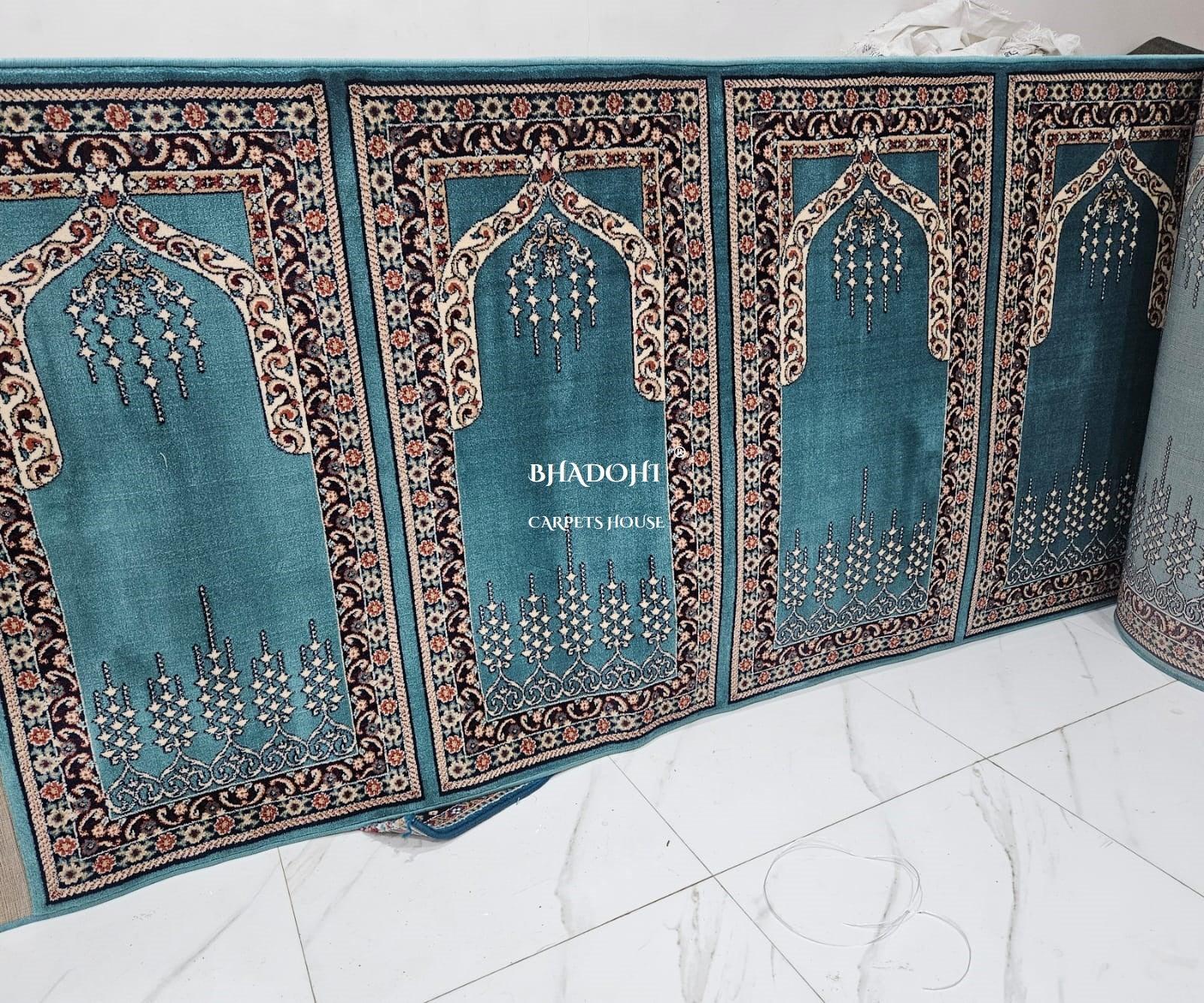 Turkish Janamaz Roll – Imported Masjid Carpet | 15 mm Ultra Soft & Luxurious Mosque Prayer Mat