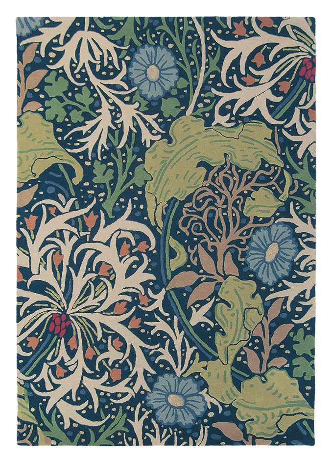Kashan Bloom Foliage Hand-Tufted Rug
