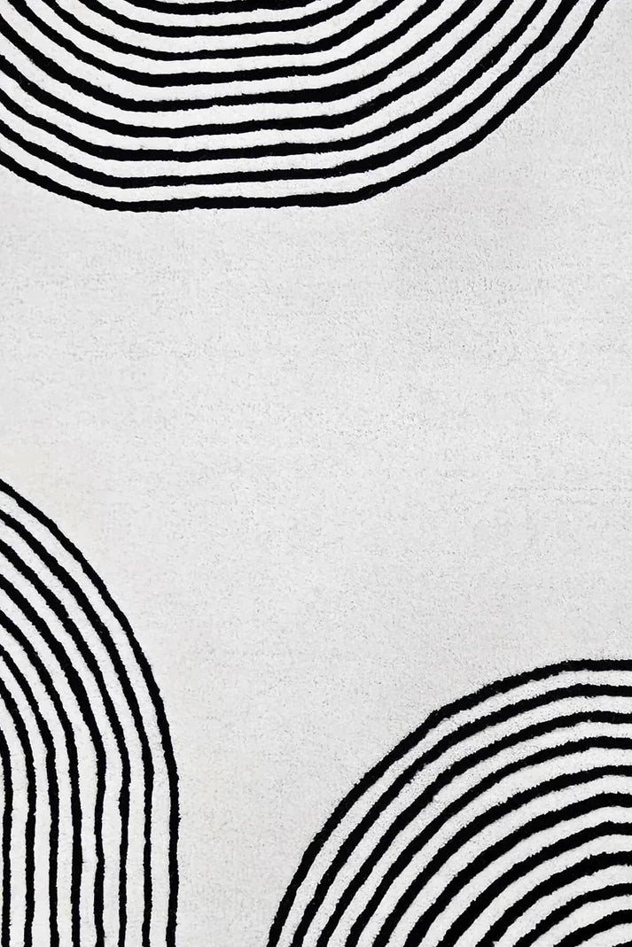 Linear Drawing Rug Linear Hand-Tufted Carpet & Rug