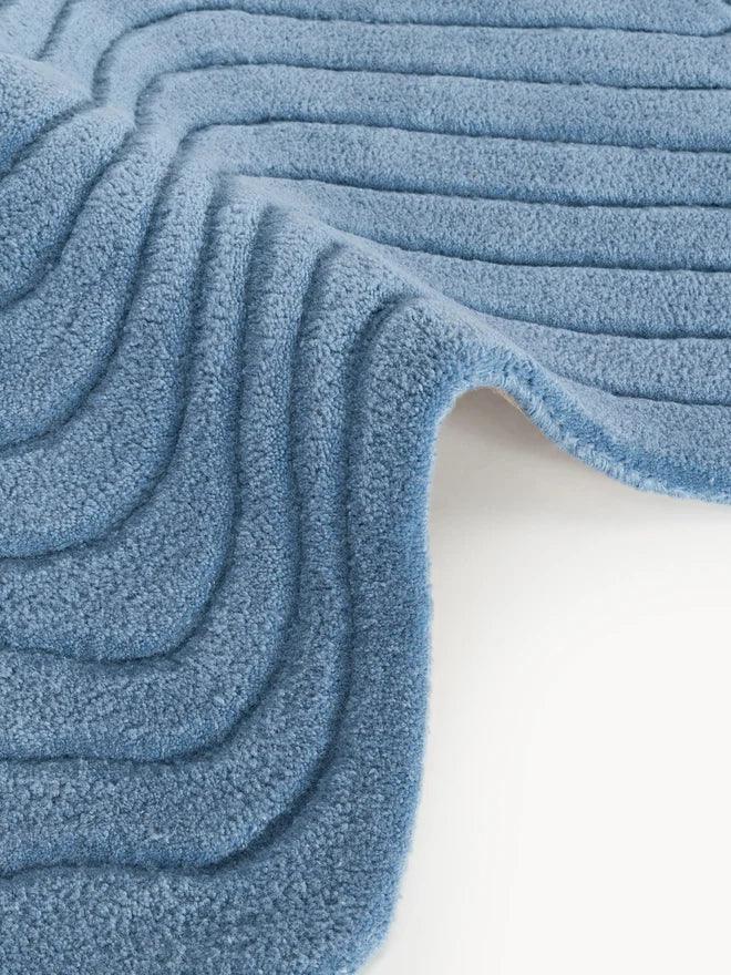 Lite Blue Craft Irregular Carpet & Rug