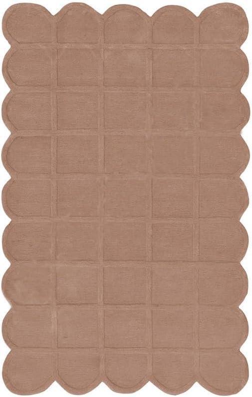 Lite Brown Soft Irregular Carpet & Rug