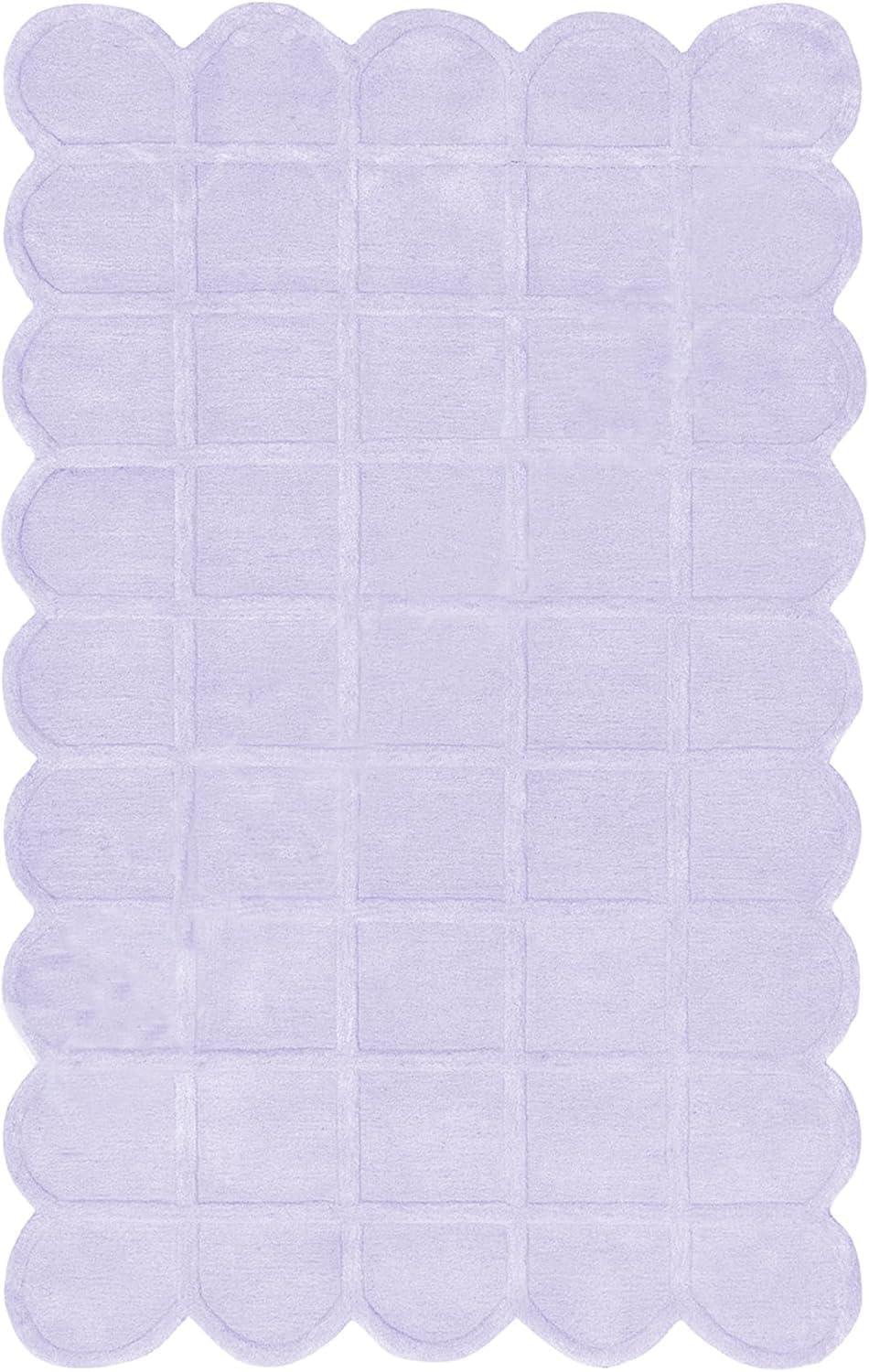 Lite Purple Aura Irregular Carpet & Rug