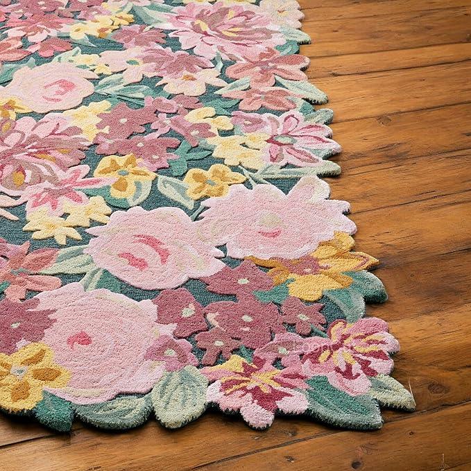 Multicolor Rustic Irregular Rugs Luxury Multicolor Foliage Irregular Rug