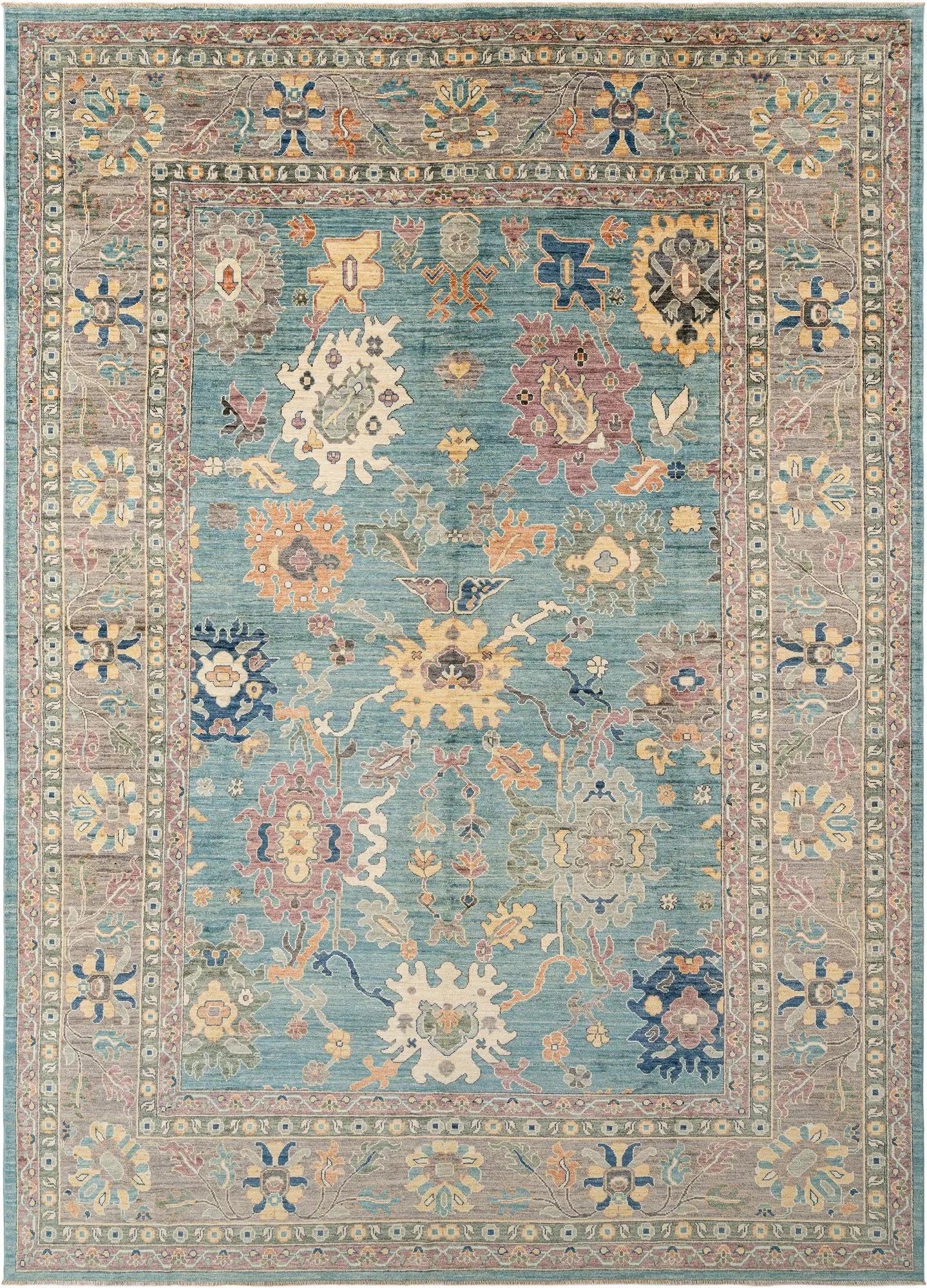 Majestic Roots Oushak Hand-Knotted Rug