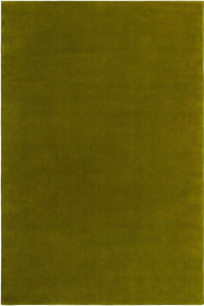 Milano Green Color Wool Hand-tufted Solid Carpet & Rug
