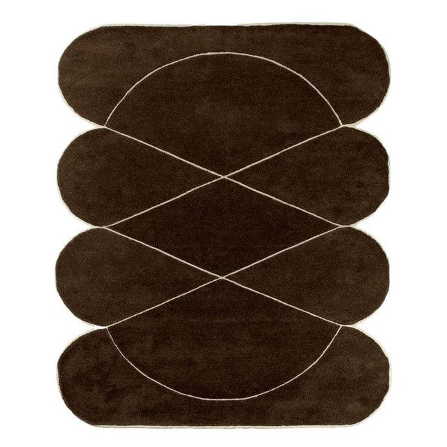 Modernist Coffee Irregular Rug