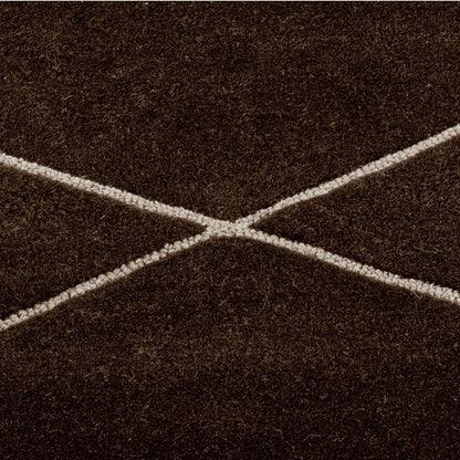 Modernist Coffee Irregular Rug