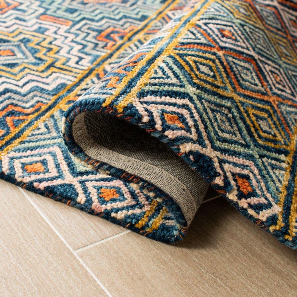 Mosaic-inspired Shedded Loop Carpet & Rug