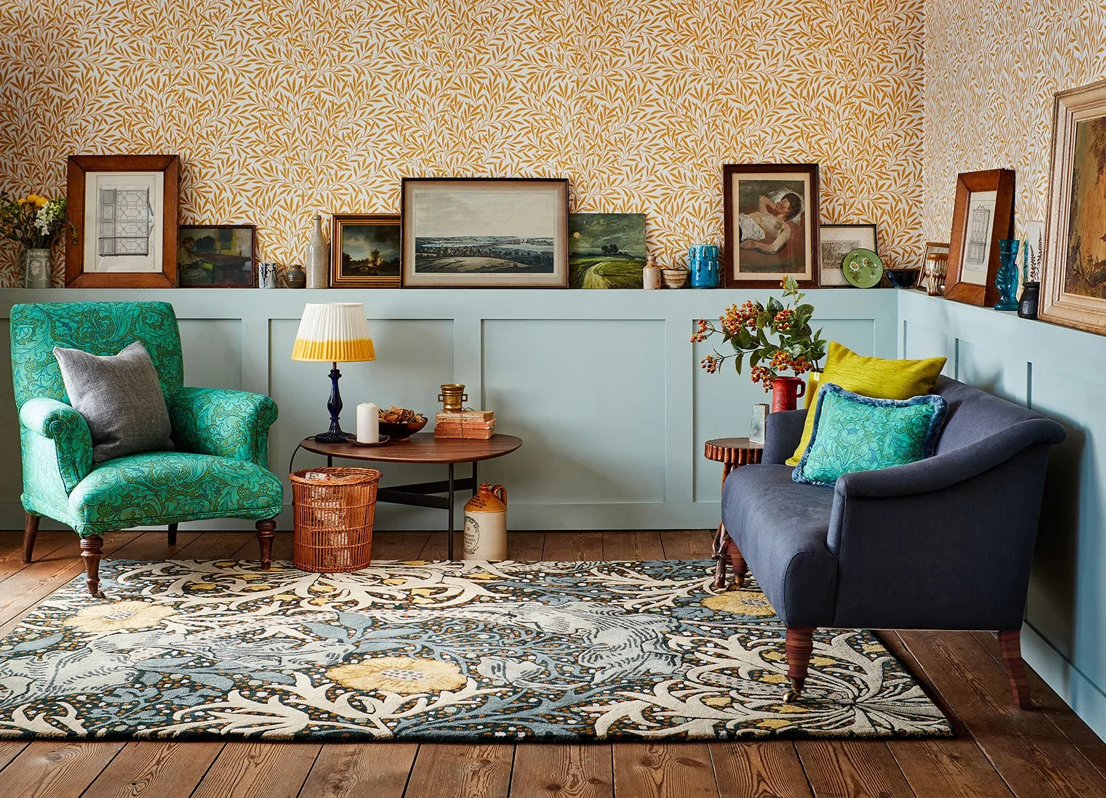Naturea Bloom Foliage Hand-Tufted Rug