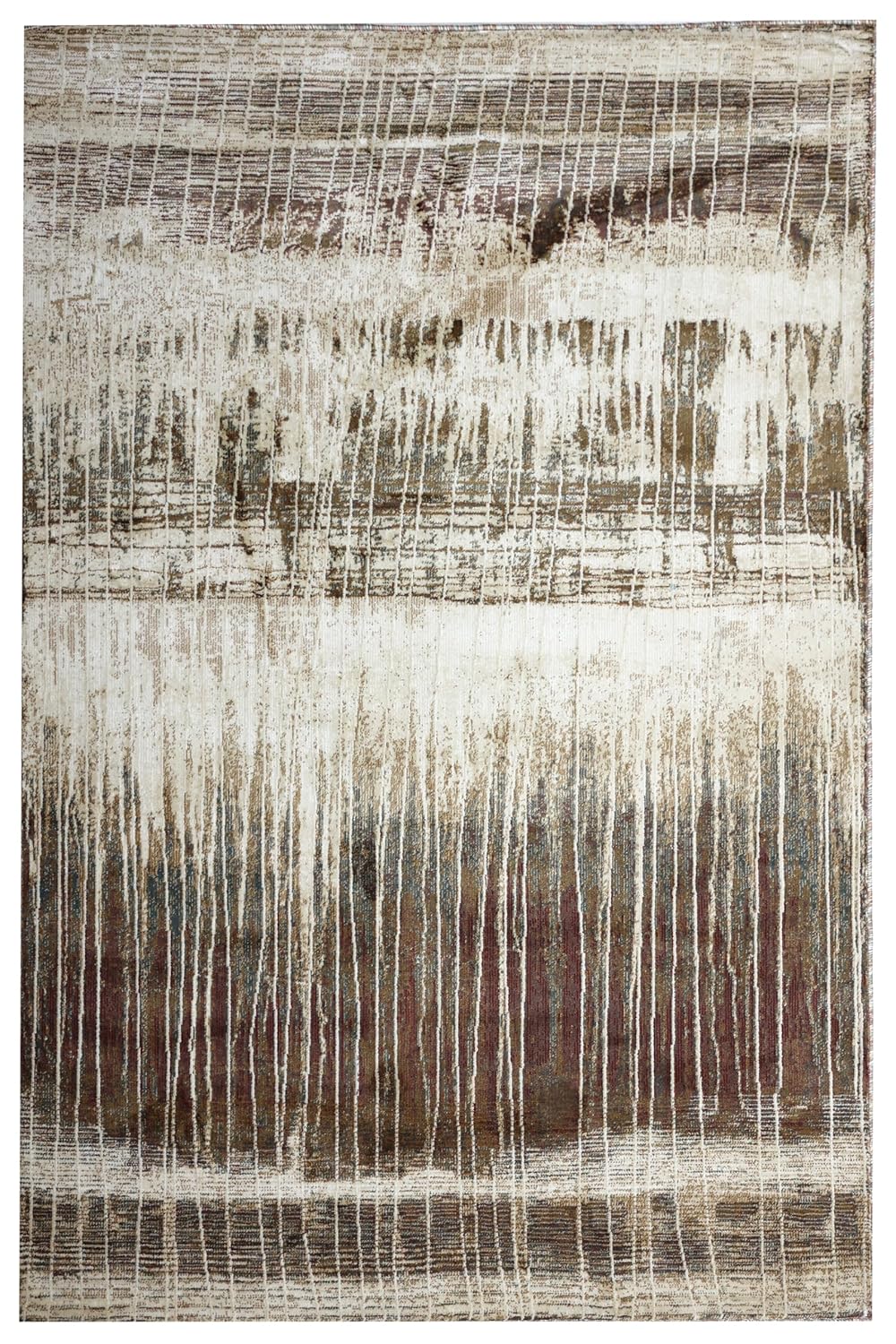 Offset Abstract Area Rug