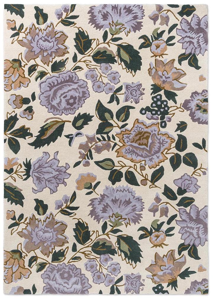 Oriental Bloom Foliage Hand-Tufted Rug