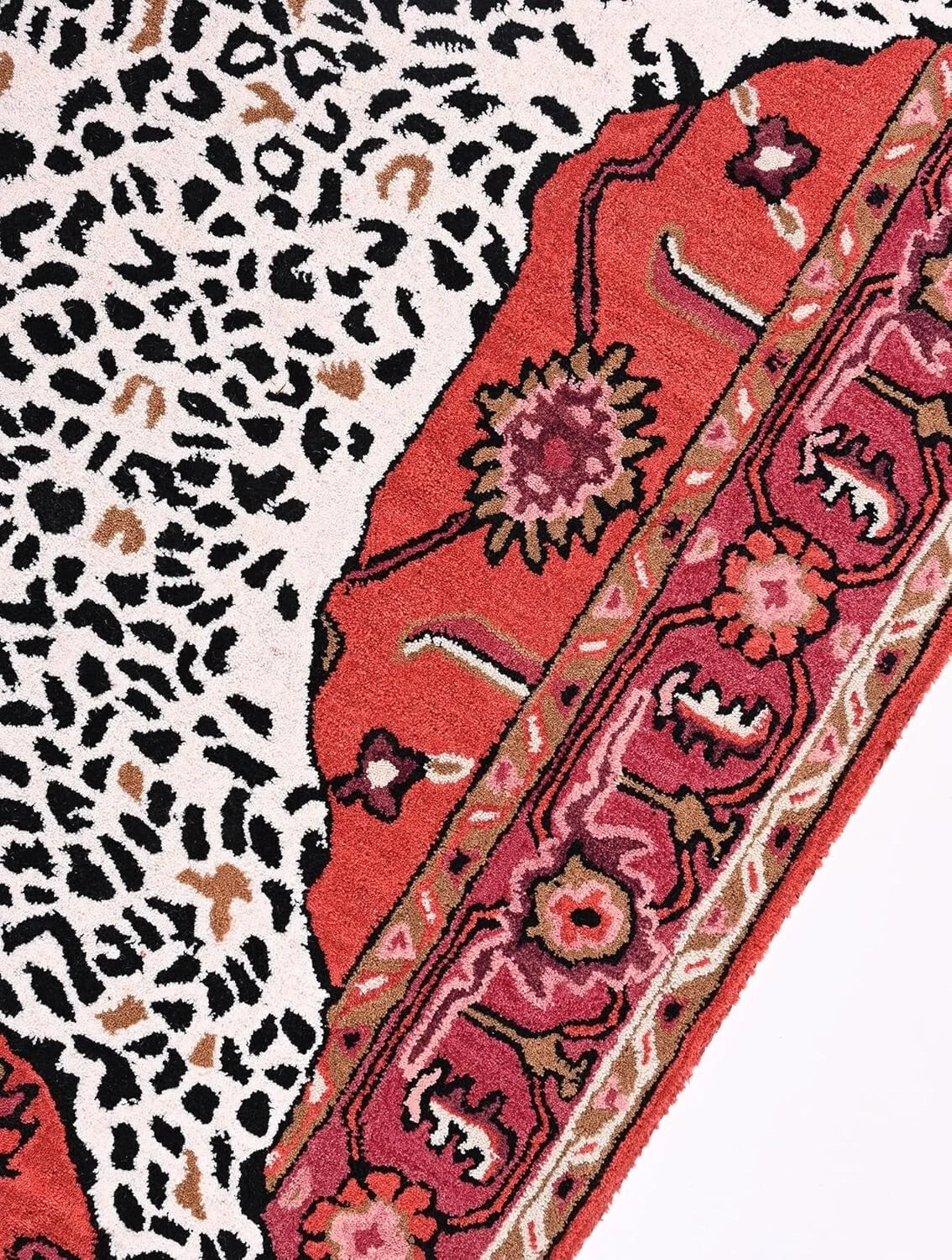 Oriental Leopard Wool Carpet & Rug