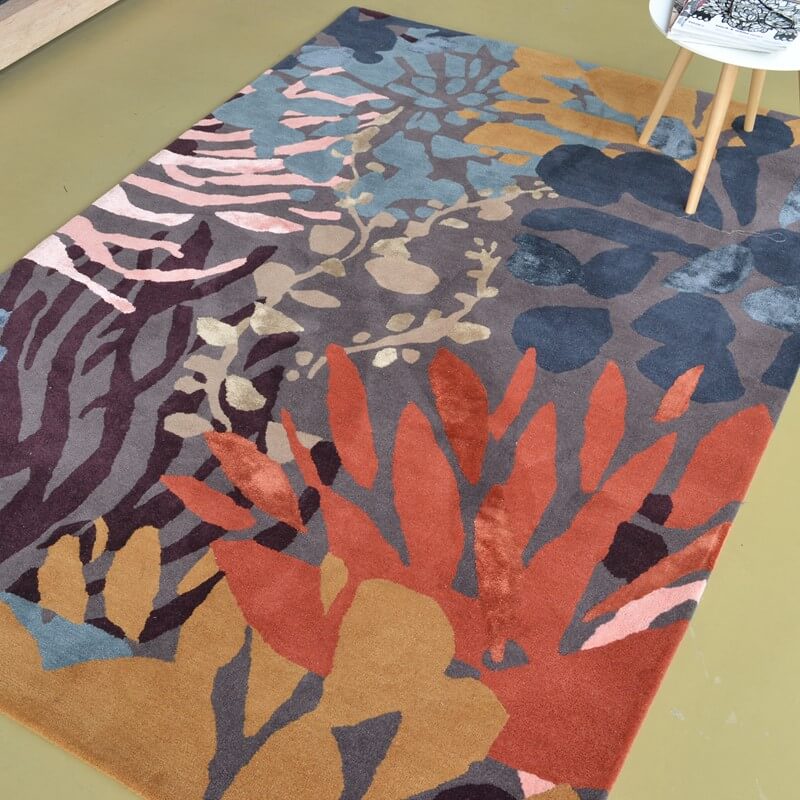 Petal Weave Foliage Hand-Tufted Rug