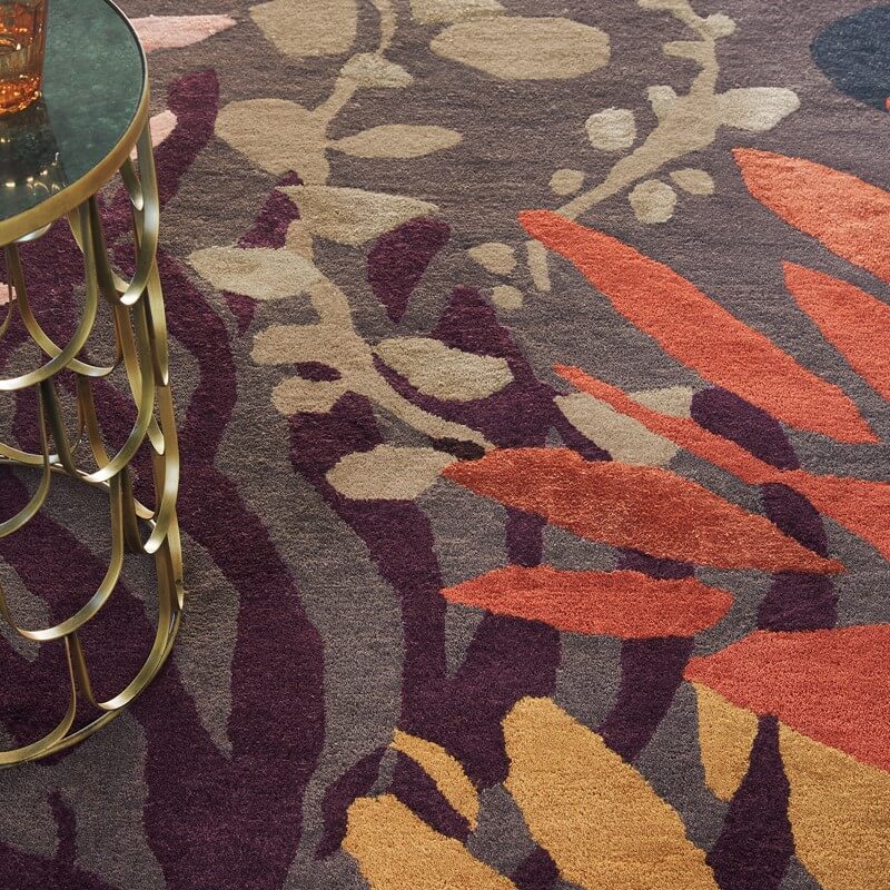 Petal Weave Foliage Hand-Tufted Rug