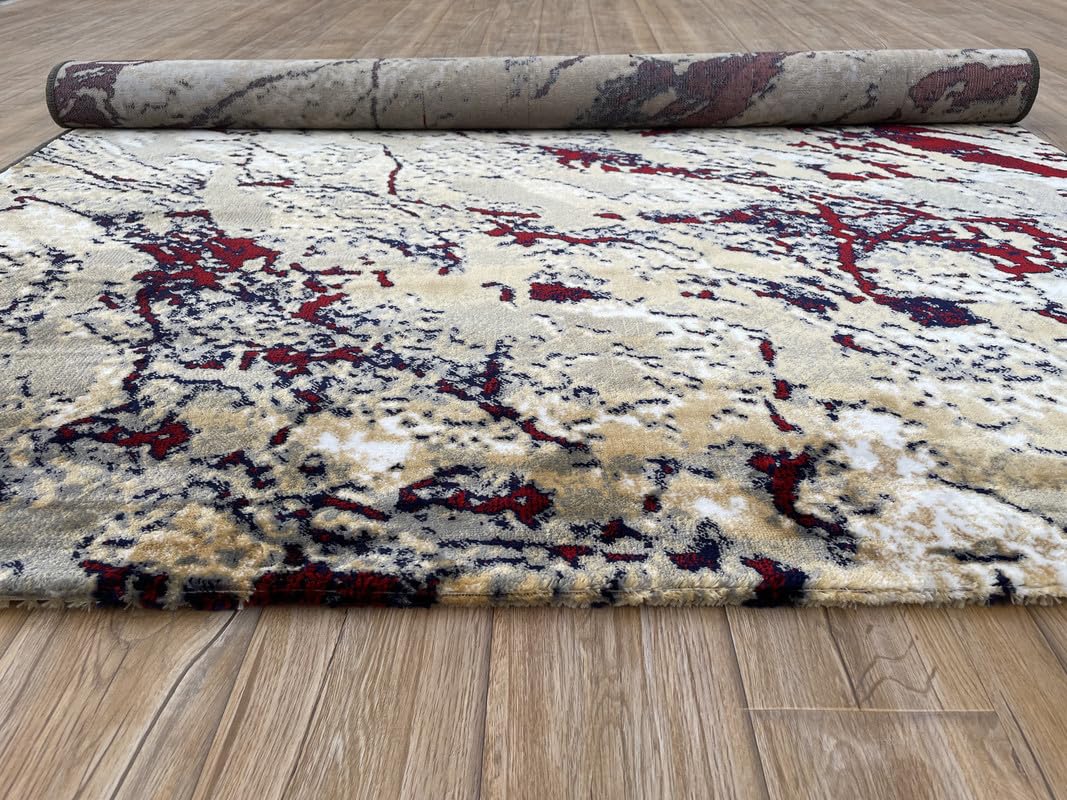 Premium Washable Modern Abstract Area Rug