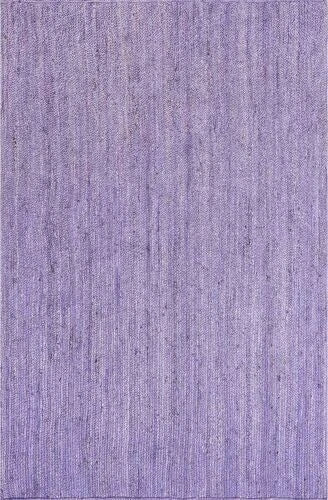 Purple Color Handmade Braided Jute Carpet