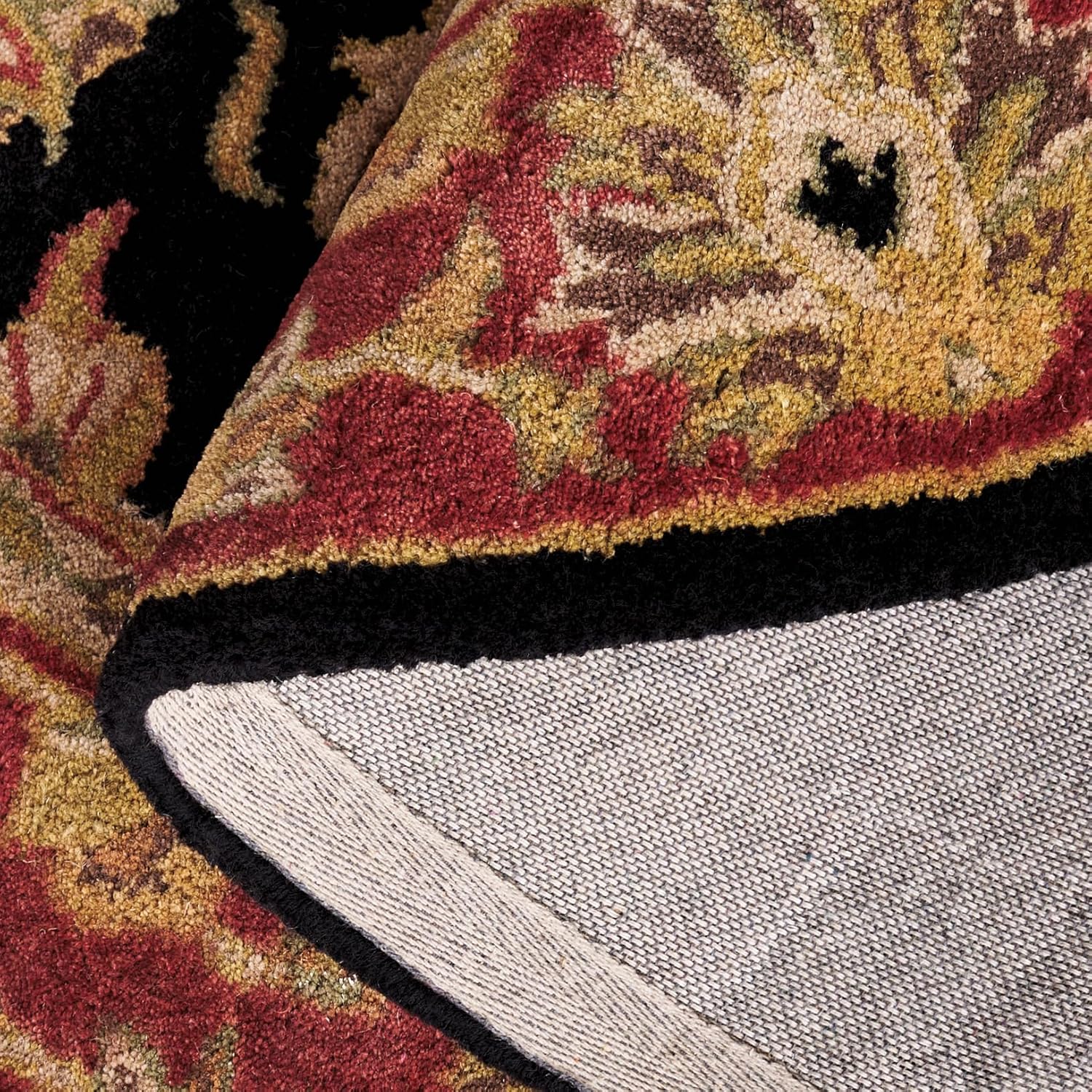 Qom Persian Tufted Round Carpet & Rug