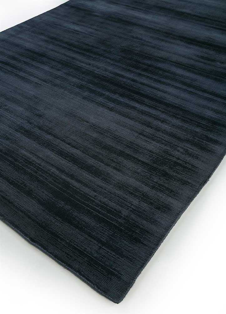 Black Lustre Haven Viscose Silk Hand-Tufted Rug